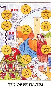 Significado de El Diez de Oros en el Tarot  Tarot.es